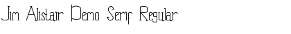 Jim Alistair Demo Serif Regular Font