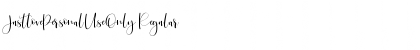 Download JustlovePersonalUseOnly Font