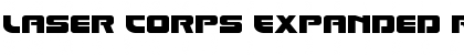 Download Laser Corps Expanded Font