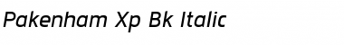 Pakenham Xp Bk Italic Font