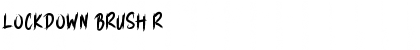 Download LOCKDOWN BRUSH Font Download LOCKDOWN BRUSH Font