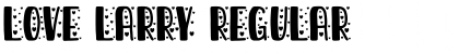 Download love larry Font