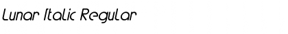 Download Lunar Italic Font