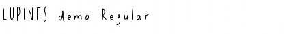 Download LUPINES demo Font Download LUPINES demo Font
