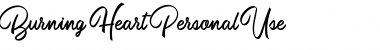Download Burning Heart Personal Use Font Download Burning Heart Personal Use Font