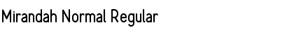 Download Mirandah Normal Font