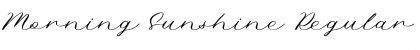 Download Morning Sunshine Font