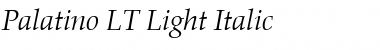 Palatino LT Light Font