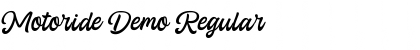 Download Motoride Demo Font