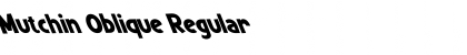 Download Mutchin Oblique Font