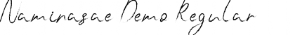 Download Naminasae Demo Font