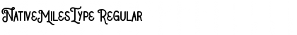 Download NativeMilesType Font