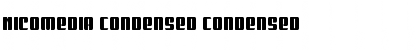 Nicomedia Condensed Condensed Font