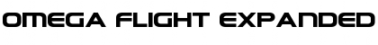 Download Omega Flight Expanded Font