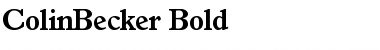 ColinBecker Bold Font