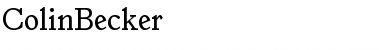 Download ColinBecker Font