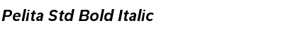 Pelita Std Bold Italic Font