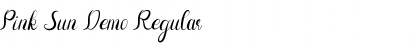 Download Pink Sun Demo Font Download Pink Sun Demo Font