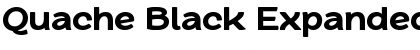 Quache Black Expanded Font