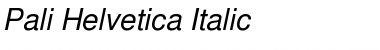 Pali Helvetica Regular Font