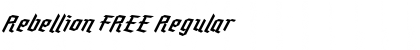 Download Rebellion FREE Font
