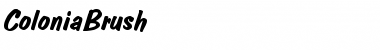 Download ColoniaBrush Font Download ColoniaBrush Font
