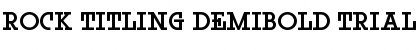 Rock Titling DemiBold Trial Font