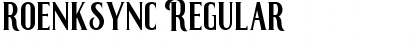 roenksync Regular Font