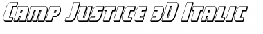 Download Camp Justice 3D Italic Font