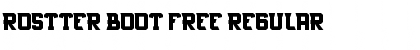 Rostter boot FREE Regular Font