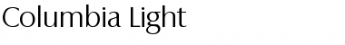 Columbia-Light Regular Font