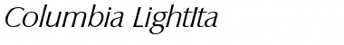 Columbia-LightIta Regular Font
