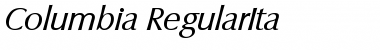 Columbia-RegularIta Regular Font