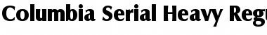 Columbia-Serial-Heavy Regular Font