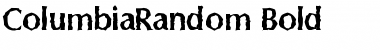 ColumbiaRandom Font