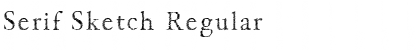 Download Serif Sketch Font Download Serif Sketch Font