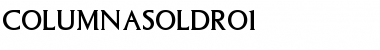 ColumnaSolDRo1 Regular Font
