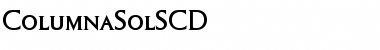 ColumnaSolSCD Font