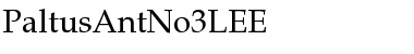 PaltusAntNo3LEE Regular Font