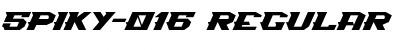 Download Spiky-016 Font Download Spiky-016 Font