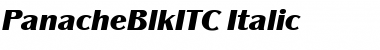 PanacheBlkITC Italic Font