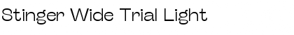 Stinger Wide Trial Light Font