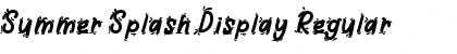 Download Summer Splash Display Font Download Summer Splash Display Font