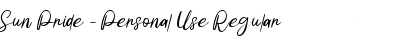 Download Sun Pride - Personal Use Font Download Sun Pride - Personal Use Font