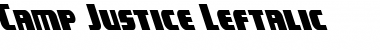 Camp Justice Leftalic Italic Font