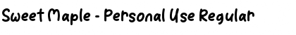 Download Sweet Maple - Personal Use Font Download Sweet Maple - Personal Use Font