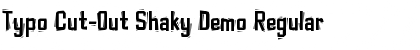 Download Typo Cut-Out Shaky Demo Font