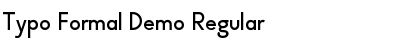 Typo Formal Demo Regular Font