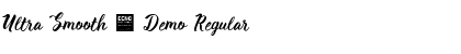 Download Ultra Smooth - Demo Font