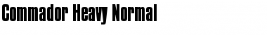 Download Commador Heavy Font
